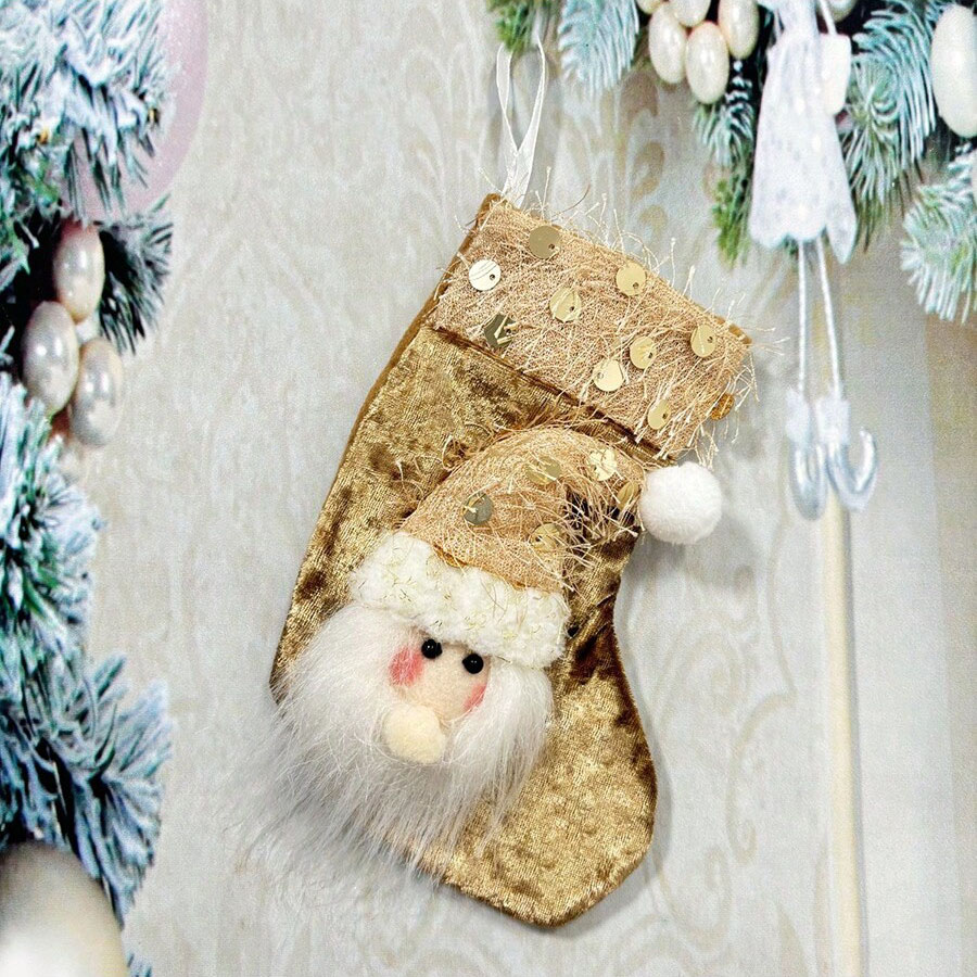 3pcs Christmas Decoration Stoc - огляд і ціна Christmas Stocking Hanging