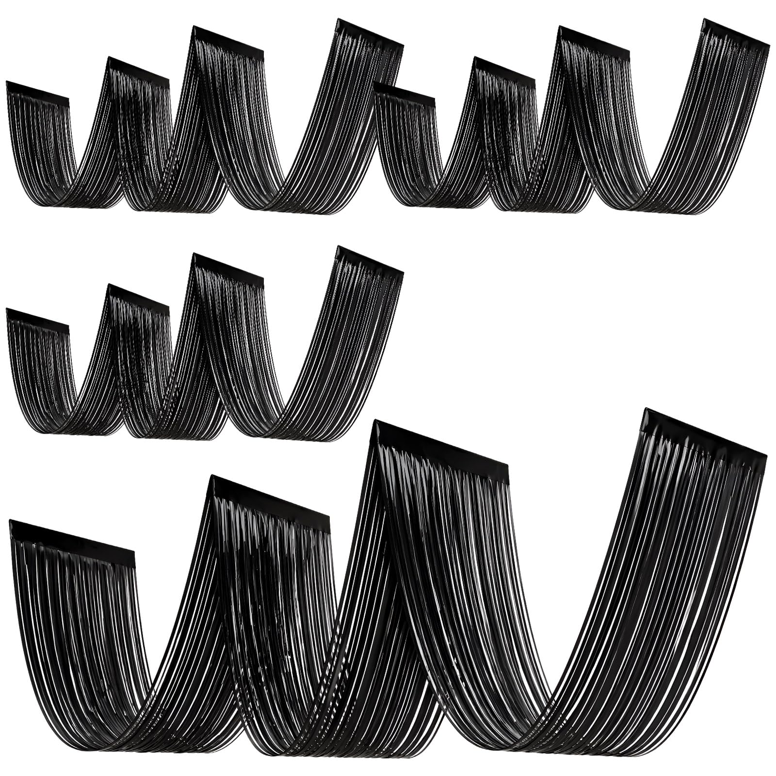 4 PCS Black Tinsel Fringe Ceil - огляд і ціна Tinsel Garland Decoration