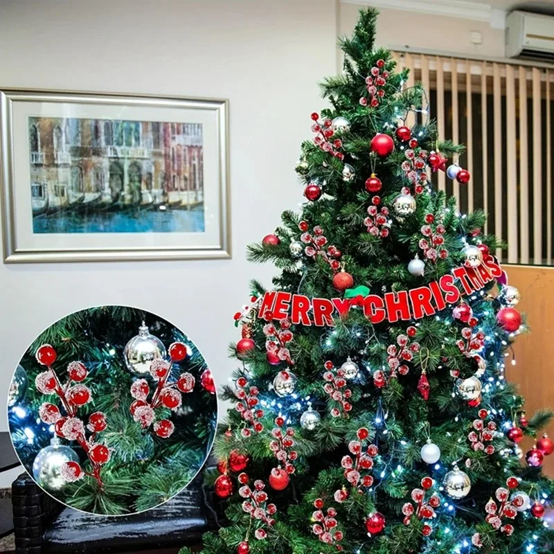 10-200PCS Artificial Red Berry - огляд і ціна Christmas Tree Artificial