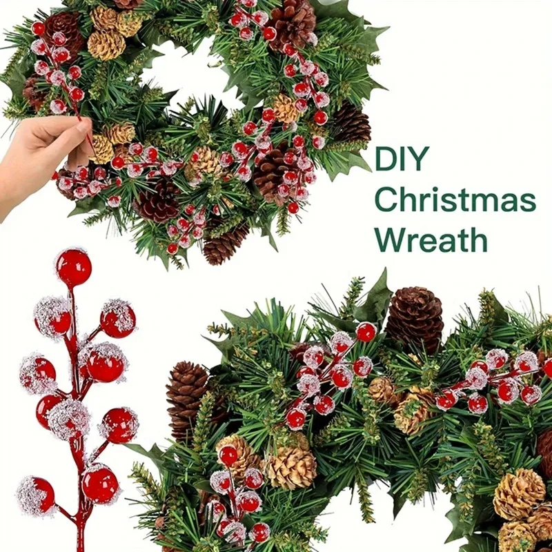 10-200PCS Artificial Red Berry - огляд і ціна Christmas Tree Artificial