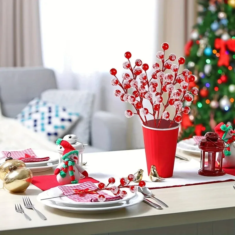 10-200PCS Artificial Red Berry - огляд і ціна Christmas Tree Artificial