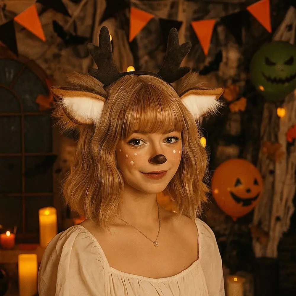 Fluffy Deer Ears Reindeer Antl - огляд і ціна Reindeer Antlers Headband