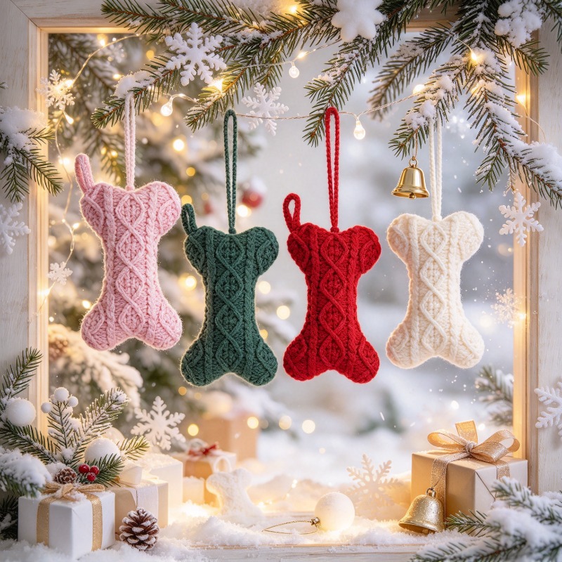 Multicolor Cable Knit Bone Sha - огляд і ціна Christmas Stocking Hanging