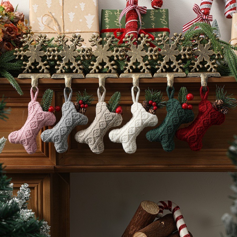 Multicolor Cable Knit Bone Sha - огляд і ціна Christmas Stocking Hanging