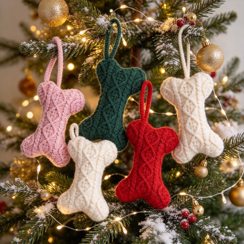 Multicolor Cable Knit Bone Sha - огляд і ціна Christmas Stocking Hanging